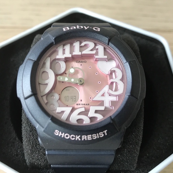 Casio Baby G BGA-131 Pink Metallic Dial Smokey Grey Ladies Watch - Picture 6 of 9